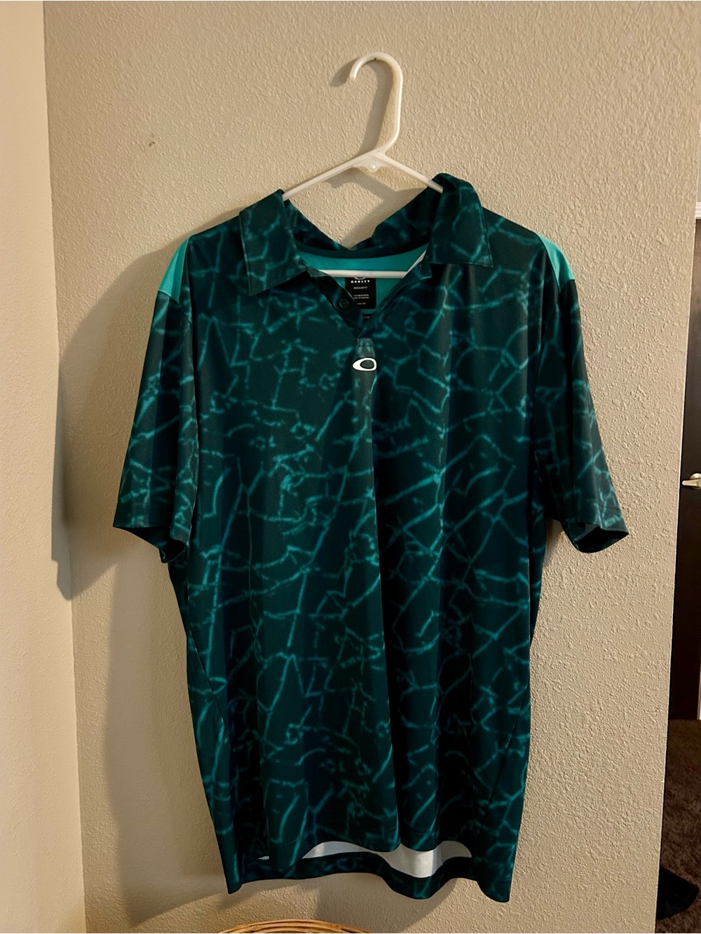 Oakley Teal Performance Polo Shirt